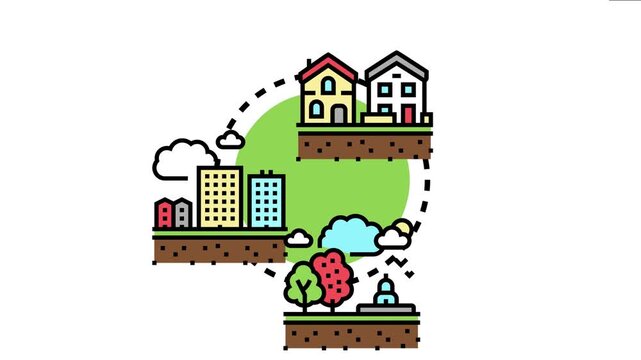Land use regulation and zoning managing urban and residential areas, controlling development, city planning, and ensuring organized living environments