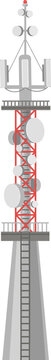 Communication tower providing wireless signal and digital network connectivity