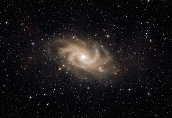 Der Dreiecksnebel, auch als Dreiecksgalaxie sowie als Triangulumnebel, Triangulumgalaxie oder Messier 33 bekannt. © Li-Bro