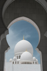Sheikh Zayed Grand Mosque Centre, The largest mosque in Abu Dhabi, United Arab Emirates. © ivancheremisin
