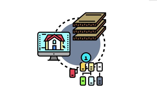 Layered architecture concept showing organized structure for software development and building design, the systematic arrangement of components for efficient system integration