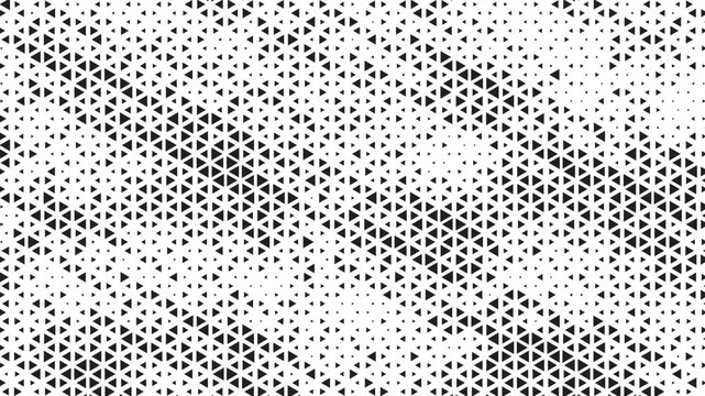 Triangle Shapes Vector Abstract Geometric Technology Oscillation Wave Isolated on Light Background. Halftone Triangular Retro Simple Pattern. Minimal 80s Style Dynamic Tech Wallpaper