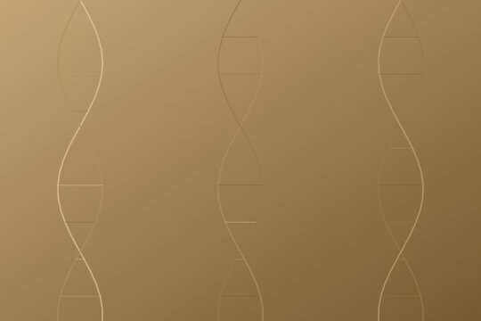 Scientific sepia DNA helix structure background with a genetic double helix pattern. Great for biology and tech designs.
