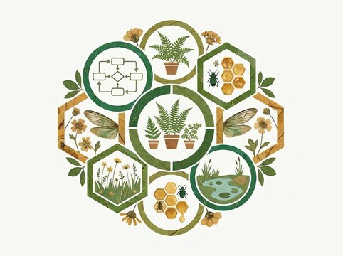 Sustainable business strategy focusing on native plants insects and habitat conservation efforts