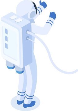 Astronaut in spacesuit floating, symbolizing discovery and cosmic adventure