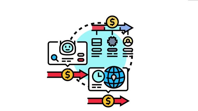Ledger balance reconciliation cycle representing an important accounting and financial process for businesses, tracking transactions, verifying data, and ensuring accurate financial records