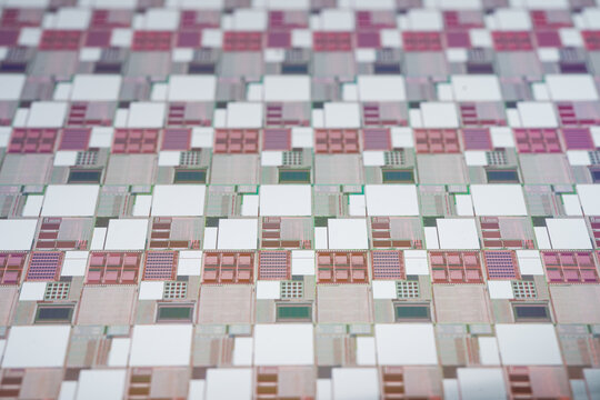 Silicon wafer for manufacturing semiconductor of integrated circuit.
