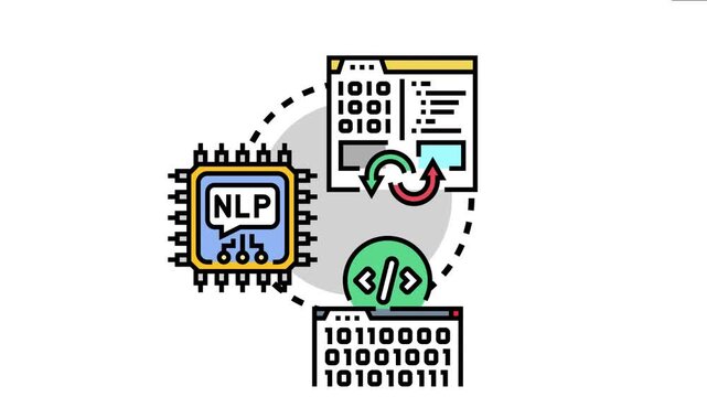 Legacy computer programming language concept the modernization process. With data transformation. Code migration