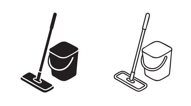 black silhouette with line art vector pair icon