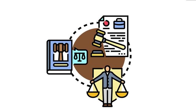 Compliance concept legal code documentation, court justice procedures, and a person balancing scales, reflecting regulatory guidance and ethical practices