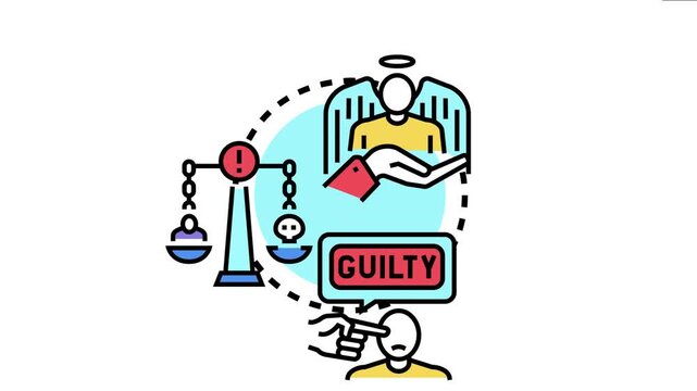 Legal innocence principle concept the protection of accused individuals until proven guilty, showing scales of justice balancing judgment with presumed innocence