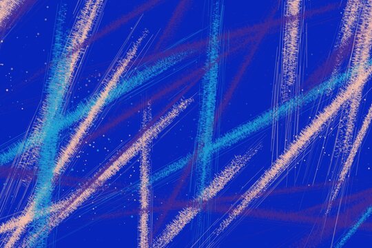 Dynamic digital background with intersecting blue and pink strokes for creative web design.