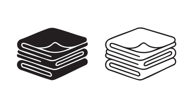 black silhouette with line art vector pair icon