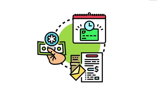 Financial operations concept lenient payment terms, cash services, credit management, and billing documentation, providing flexibility for business transactions