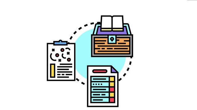 Conceptual depicting education program development. Organizing school tasks. And planning academic activities with syllabus formation