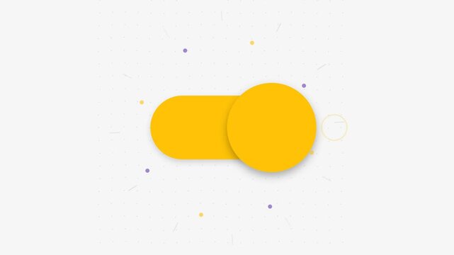 Minimalist Toggle Switch Animation with Ripple Effect UI Interaction