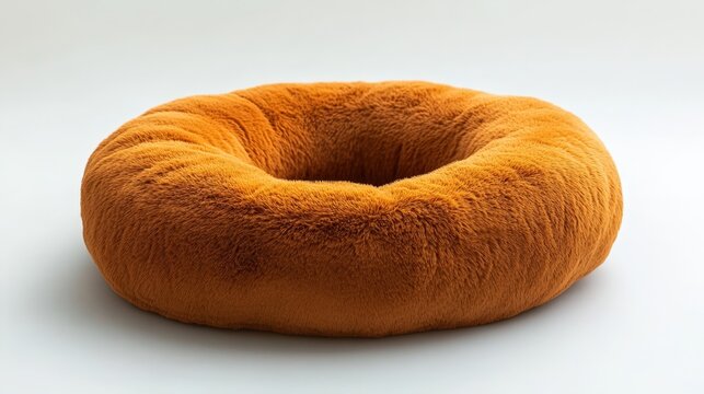 Fluffy Donut-Shaped Pillow