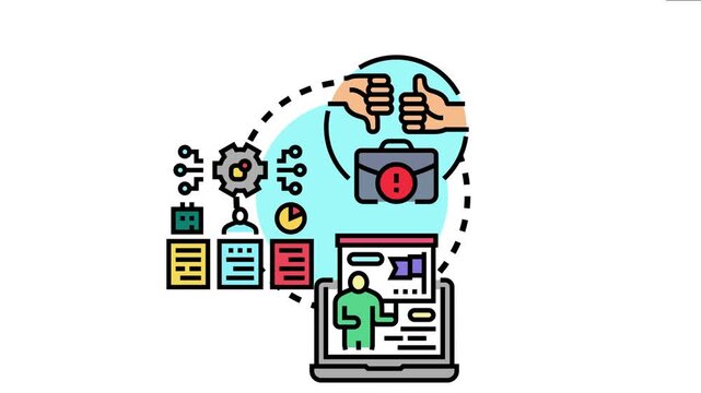 Concept showing data processing, analytics, and expert consultations contributing to informed strategic planning, evaluating good or bad outcomes, and making business choices