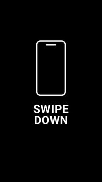 Swipe Down Motion Graphic Title video animation