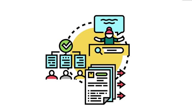 Library staff conducting material procurement, researching and selecting new resources, following organized processes with approved documents for acquisition and content delivery