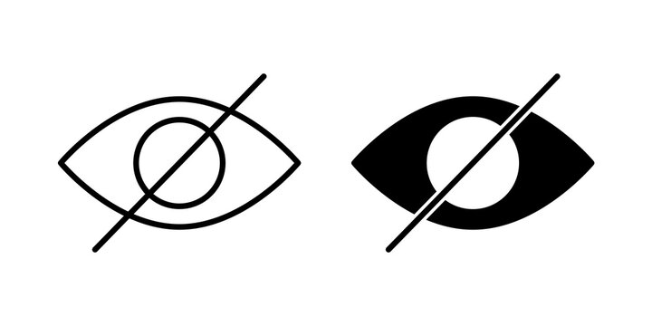 Sensitive content icon flat outline in black