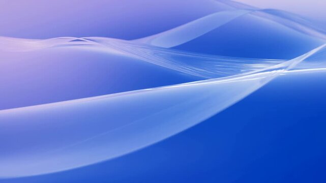 Abstract blue and lavender waves flow across a soft digital gradient background. Website headers, title sequences, and corporate branding.