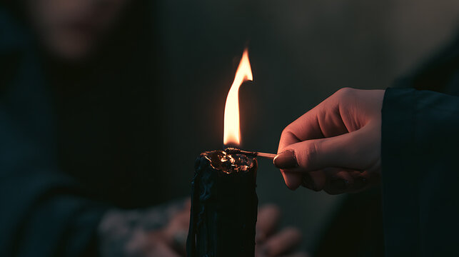 Creating a spooky atmosphere with candle lighting for Halloween gatherings and celebrations