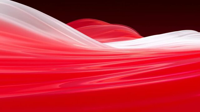Red flowing waves undulate across a dark maroon abstract digital background. Website hero section, advertising, and title sequence.
