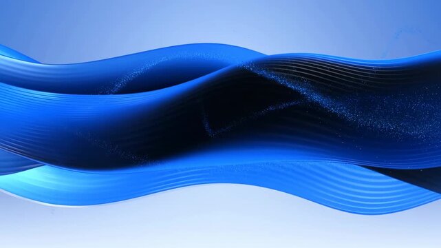 Abstract flowing waves is waving. Technology presentation, website hero section, and digital advertising design.