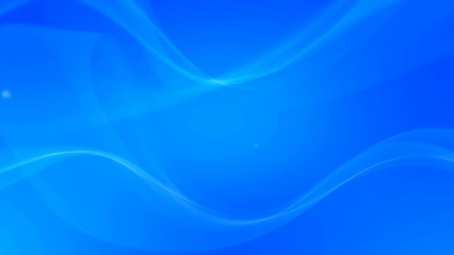 Blue wave forms drift through a soft gradient field in an abstract digital background. Website hero, corporate presentation, and technology branding.
