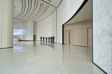 Obraz premium modern minimalist style spacious hall interior