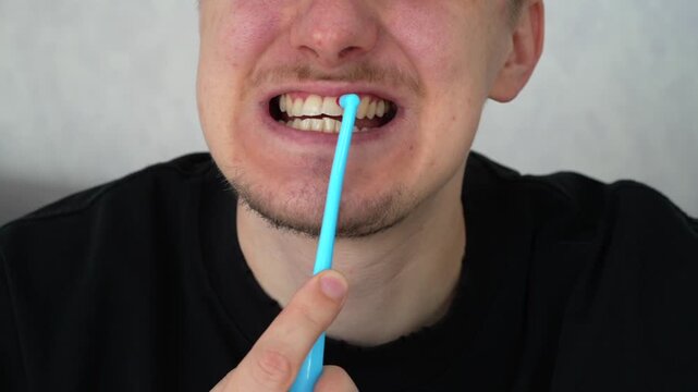 Tooth brushing, oral hygiene, dental care.
Dental plaque and its removal.