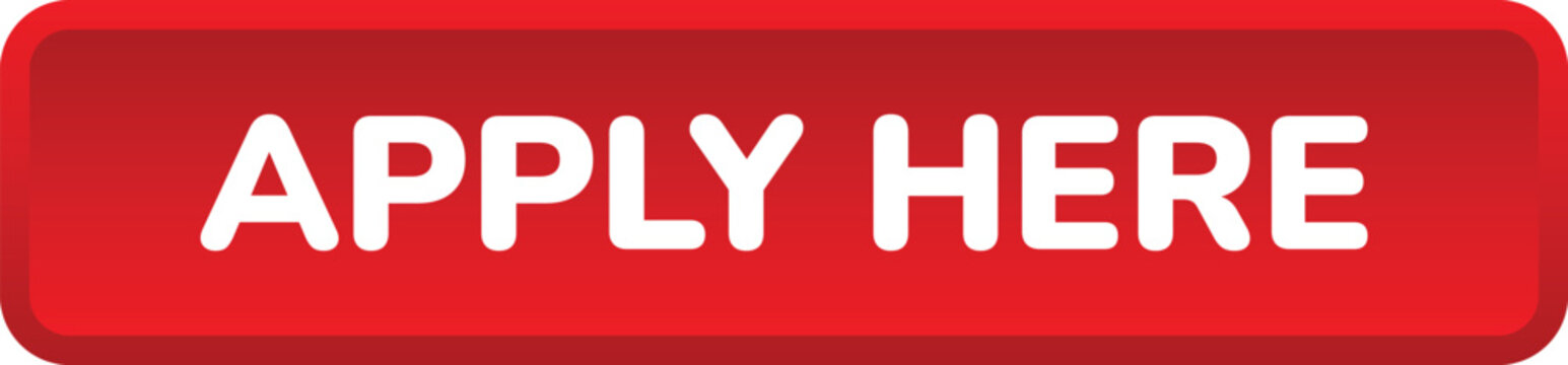 Red Apply Here Button For Website Interface Call To Action. Isolated Vector Illustration On White Background