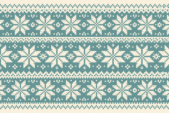 Seamless Nordic Fair Isle Pattern for Winter Holiday Designs