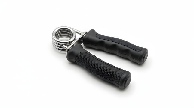 Adjustable rubber handle grip strength trainer