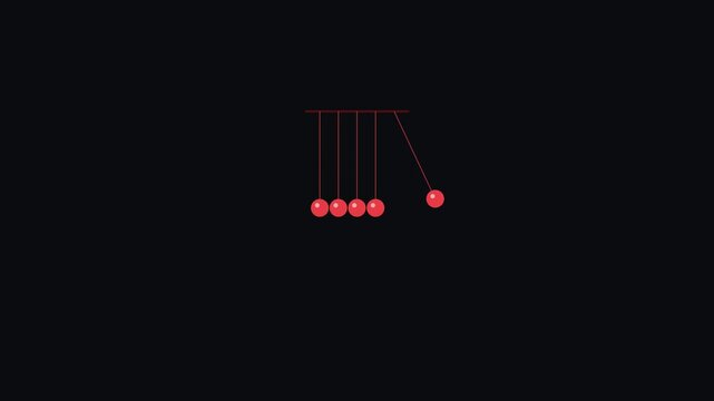 Swinging metal spheres kinetic energy device