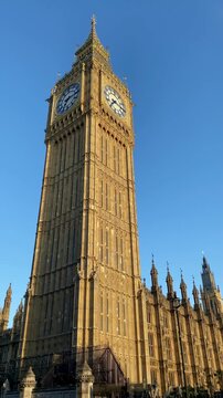 London Big Ben iconic clock tower Houses of Parliament Westminster