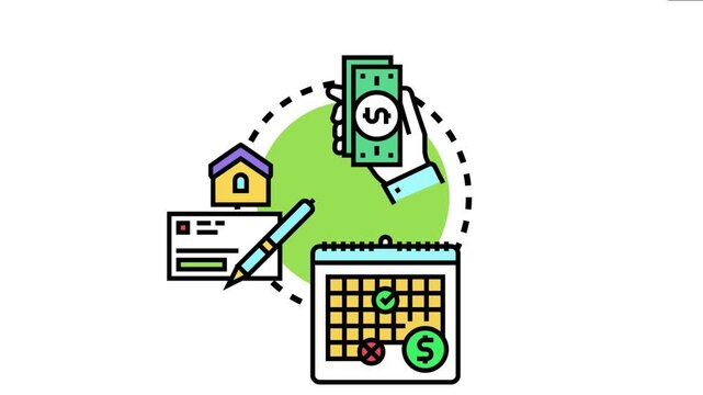 Hand holding money. A document. Pen. And a calendar with approval symbols the process of financial pre approval and submission for a home loan