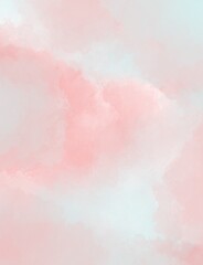 Fototapeta premium Pink and Blue Watercolor Shapes Form Soft Background