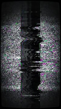 Digital static noise glitch on screen television interference abstract texture