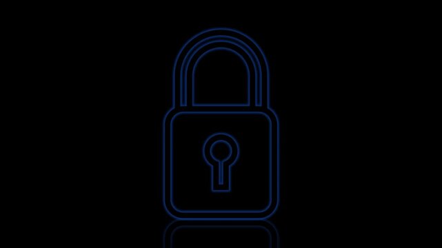 Glowing Padlock Security Loop