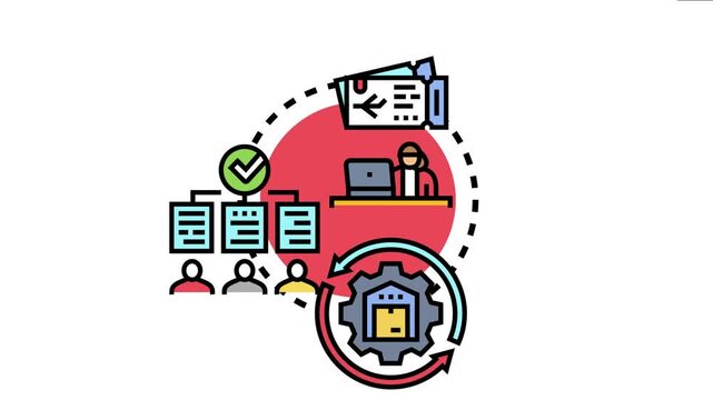 Business people analyzing operations, managing tasks, identifying problems, and finding solutions for an efficient workflow and process optimization