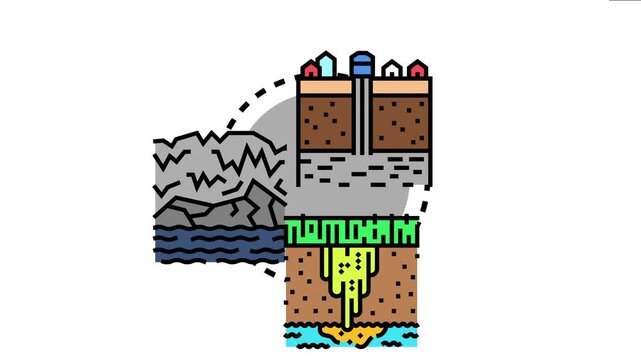 Geoscientists exploring underground water resources, identifying natural aquifers and assessing groundwater flow for sustainable water management and environmental study