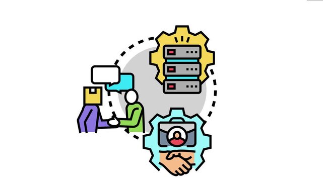 System logging client interactions, processing communication and feedback into a robust database for optimized data management, improving customer relationship management