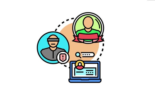 System processing user authentication and role authorization, verifying administrator access or denying unauthorized login attempts for robust digital security and data protection