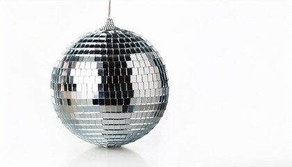 Fototapeta premium disco ball isolated on white background