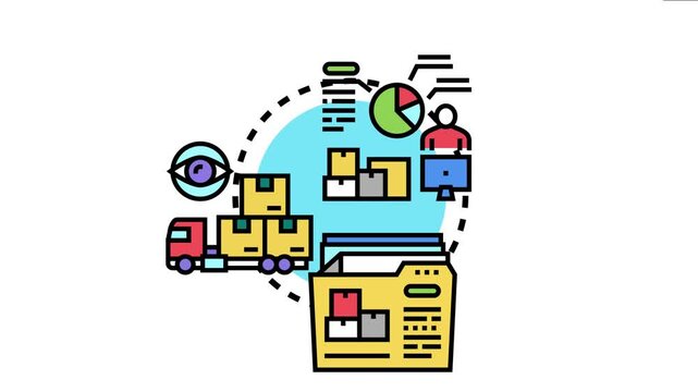 Logistics mastery concept showing goods transportation, inventory management, and systematic supply chain planning with data analysis and digital monitoring for optimized distribution
