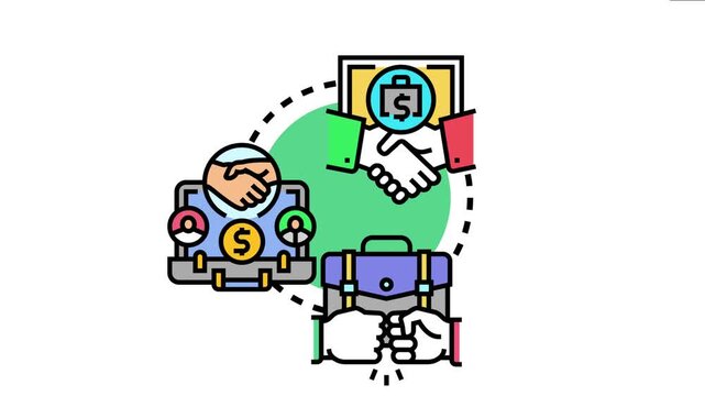 Business partners collaborating on logistic tasks, establishing agreement and successful teamwork, a structured partnership with shared goals and financial aspects
