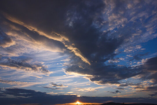 Dramatic Sky Over Rolling Hills
