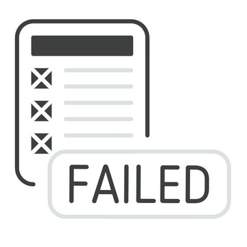 Failed Exam Paper With Checklist